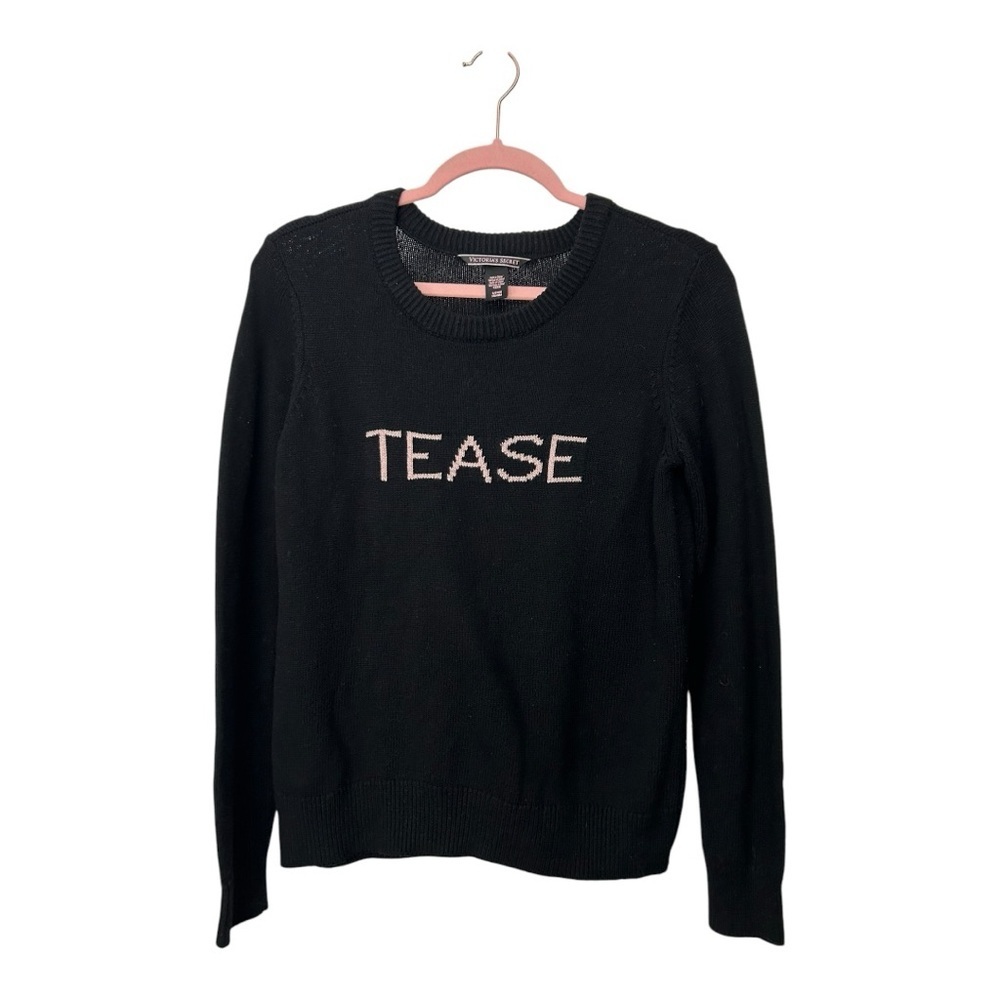 Victoria's Secret Black Crew Neck Sweater